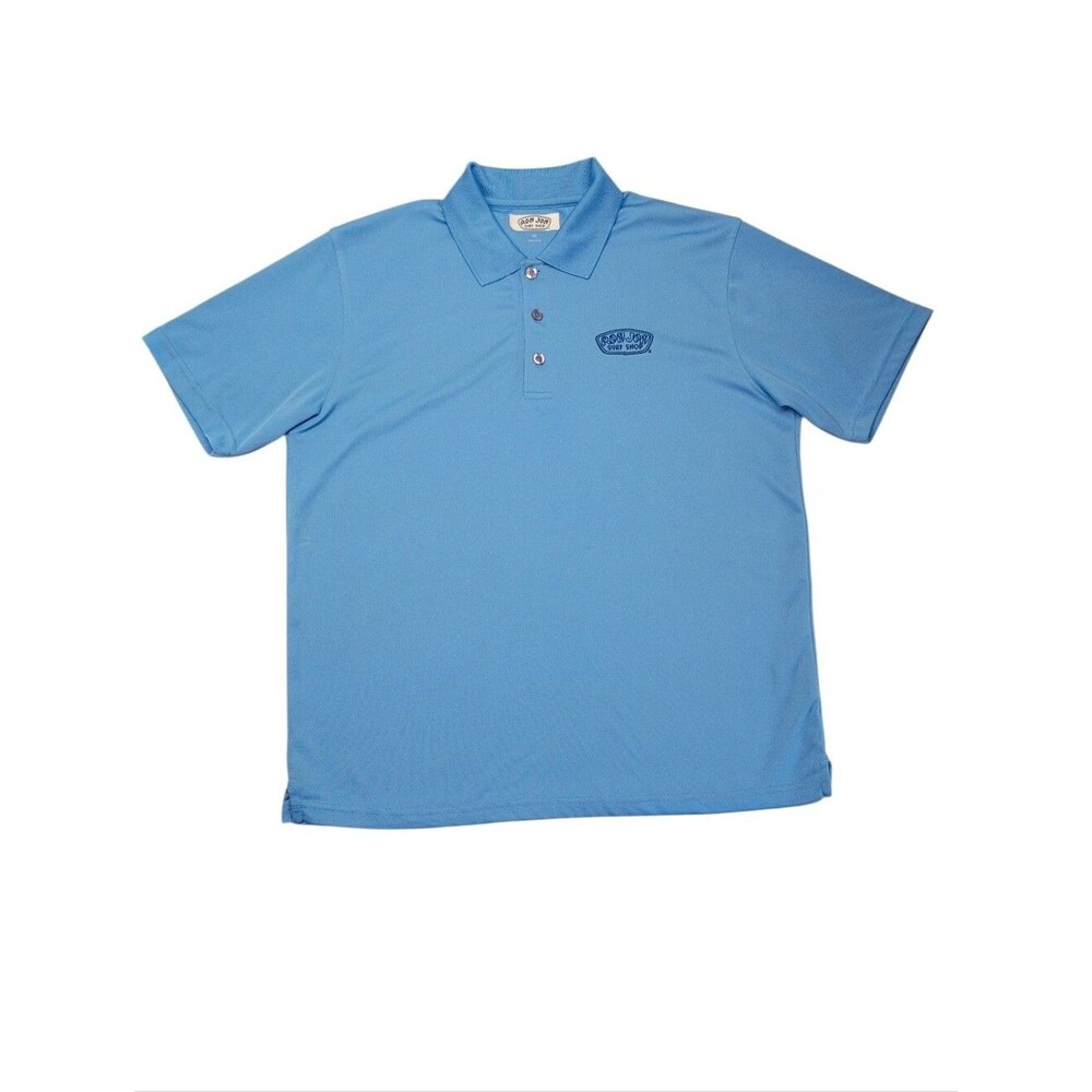 Ron Jon Surf Shop Polo Shirt Blue Short Sleeve Collar Men Sz M